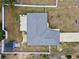Birds eye view of house, featuring a back patio, shed, and a fenced in backyard at 14118 Sw 32Nd Terrace Rd, Ocala, FL 34473