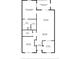 Detailed floorplan showing bedroom, bathroom, living room, dining area, foyer and kitchen dimensions at 1640 Ne 40Th Ave # 107, Ocala, FL 34470