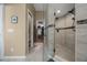 Bathroom featuring a large walk-in shower with tile surround and updated fixtures at 2272 Se Laurel Run Dr, Ocala, FL 34471