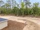 Exterior shot showcasing backyard with trees of the single story home at 23131 Sw Rainelle Rd, Dunnellon, FL 34431