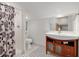Clean bathroom with a shower stall and modern fixtures at 400 Se 90Th St, Ocala, FL 34480