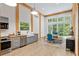 Modern kitchen with stainless steel appliances and butcher block countertops at 400 Se 90Th St, Ocala, FL 34480