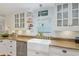 Bright kitchen features a farmhouse sink, stainless steel dishwasher, and white cabinetry at 400 Se 90Th St, Ocala, FL 34480