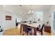 Open dining area with stylish decor, seamlessly connected to the living room at 4757 Nw 45Th Ct, Ocala, FL 34482