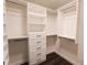 A walk-in closet features shelves, drawers, and hanging rods for organizing clothes and accessories at 6600 Sw 109Th Ln, Ocala, FL 34476