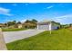 Exterior side view of house showcasing its well-maintained lawn and two car garage on a sunny day at 6758 Sw 114Th Street Rd, Ocala, FL 34476