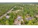 Aerial view of the property nestled among lush green trees in a rural setting at 8130 Sw 209Th Court Rd, Dunnellon, FL 34431