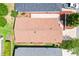 Birds eye view of home showing landscaping, roof, outdoor space, and proximity to neighbors at 1736 Watts Mill Way, The Villages, FL 32162