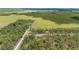 Expansive aerial view of a countryside landscape featuring lush green fields and dense forests, exuding serenity at 23964 Nw Falcon Ave, Dunnellon, FL 34431