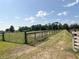 Gated farmland with a lush green path under a clear blue sky at 258 Nw 122Nd Ave, Oxford, FL 34484
