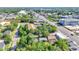 Overhead shot of a community near businesses, a pool, and a road with active car traffic at 426 Sw 13Th St, Ocala, FL 34471