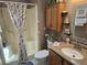 Well-maintained bathroom with a walk-in shower, vanity, and neutral decor for a relaxing atmosphere at 5024 Se 107Th Pl, Belleview, FL 34420