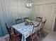 Cozy dining room with seating for six, accented by elegant lighting and a decorative table setting at 5024 Se 107Th Pl, Belleview, FL 34420