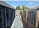 Outdoor patio with fenced yard, stone flooring, and outdoor furniture, perfect for entertaining and relaxing at 5024 Se 107Th Pl, Belleview, FL 34420
