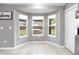 Eat in kitchen area featuring a bay window with a view of the back yard at 60 Hemlock Trl, Ocala, FL 34472