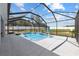 Screened-in pool with patio and view to the backyard at 9940 Sw 45Th Ave, Ocala, FL 34476