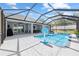 Screened-in pool with ample patio space and a view of the home at 9940 Sw 45Th Ave, Ocala, FL 34476
