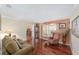 Inviting living room with hardwood floors and comfortable seating at 4620 Sw 42Nd St, Ocala, FL 34474