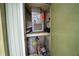 Water heater and HVAC unit sit within a storage closet at 559 Fairway Circle # A, Ocala, FL 34472