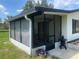 An enclosed screened porch, offering a relaxing outdoor retreat with room for seating and décor at 9920 Sw 102Nd Pl, Ocala, FL 34481
