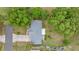 Overhead shot of the property showcasing its layout and surrounding greenery at 11091 Sw 76Th Ter, Ocala, FL 34476