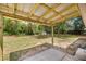 View of the backyard with a covered patio at 13102 Se 101St Ave, Belleview, FL 34420