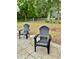 Relaxing backyard patio featuring comfortable seating and a peaceful outdoor setting with lush trees and lawn at 3106 Silver Palm Dr, Edgewater, FL 32141