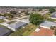 This aerial captures a charming home nestled in a serene neighborhood with lush greenery at 8722 Sw 60Th Cir, Ocala, FL 34476