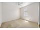 A bright bedroom with plush carpeting, a ceiling fan, and a window at 9649 Sw 90Th St, Ocala, FL 34481