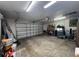 View of the large garage, showcasing ample space for storage and parking at 9850 Sw 191St Ave, Dunnellon, FL 34432