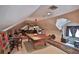 Expansive game room with a pool table, comfortable seating, a slot machine, and a view of the outdoors at 1300 Sw 43Rd Pl, Ocala, FL 34471