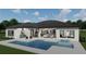 Backyard oasis with a pool, hot tub, outdoor kitchen, and lounge area, perfect for entertaining at 0000 Se 116Th Place Rd, Ocala, FL 34480