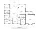 Floor plan showing the layout of the home, including the living room, kitchen, bedrooms, and bathrooms at 1058 Se 59Th St, Ocala, FL 34480