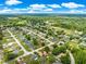 Aerial view of a community with mature trees, homes, and verdant landscape at 10739 Se 44Th Ter, Belleview, FL 34420