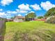 Lush backyard with green lawn, mature tree coverage and privacy fencing at 10739 Se 44Th Ter, Belleview, FL 34420