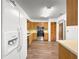 View of kitchen featuring stainless steel appliances and wood cabinets at 10739 Se 44Th Ter, Belleview, FL 34420