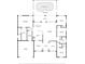 Detailed floor plan showcasing the layout, including the bedrooms, living room, kitchen, and swimming pool at 15 Sunrise Dr, Ocala, FL 34472