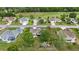 An aerial view showing the community and landscaping of this beautiful golf course community at 2158 Nw 50Th Ave, Ocala, FL 34482