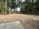 View of the tree-lined backyard of this home featuring bare dirt, bordered by a dense tree line at 28 Bahia Pass Dr, Ocala, FL 34472