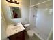 This full bathroom has a shower and a sink with vanity at 2848 Se 11Th St, Ocala, FL 34471