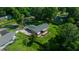 Aerial view showcasing the home's backyard featuring a patio and lush landscaping at 530 Sw 35Th St, Ocala, FL 34471