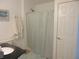 Clean bathroom with updated shower, modern fixtures, and attractive decor at 5949 Se 164Th Ct, Ocklawaha, FL 32179