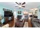 Open-concept living room flowing into the dining area, great for entertaining at 8140 Sw 109Th Street Rd, Ocala, FL 34481