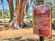 Historical marker in Chazal Park, highlighting the park's establishment as a public space in 1925 at 834 Ne 10Th Ave, Ocala, FL 34470