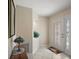 Inviting foyer with a decorative glass door, tiled floor, and plant nook at 8617 Se 141St Street Rd, Summerfield, FL 34491