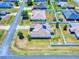 Overhead shot of home displaying well-kept lawns and community layout at 9677 Sw 56Th Cir, Ocala, FL 34476