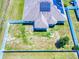 Aerial shot of a fenced backyard offering a private outdoor space at 9677 Sw 56Th Cir, Ocala, FL 34476