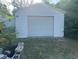 Detached one-car garage featuring a wide door and ample space for storage and vehicles at 1004 Ne 71St Ln, Ocala, FL 34479