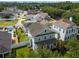 Aerial view of the home featuring a large manicured lawn, swimming pool and recreational area at 1906 Se 28Th Pl, Ocala, FL 34471