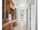 Hallway featuring built-in desk with cabinets and drawers at 2540 Ne 120Th St, Anthony, FL 32617